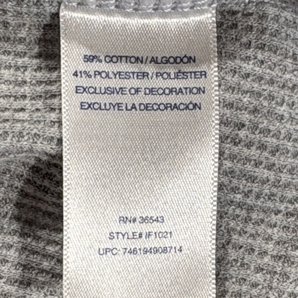 Izod Gray and Black Polka Dot Zip up Mock Cowl Neck Sweater - Picture 7 of 10